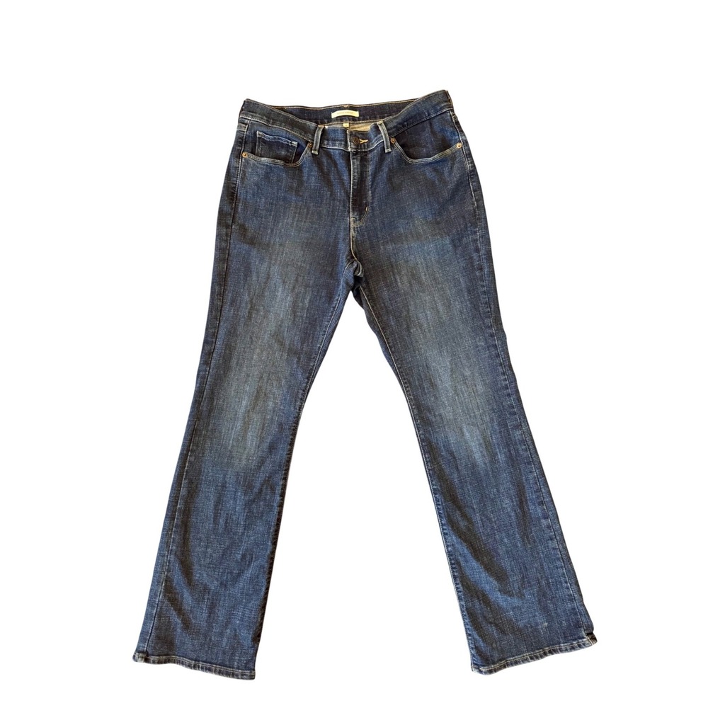 Levis Classic Bootcut Jeans Womens 12 Dark Wash #stretch #wide leg
